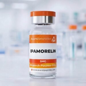 Ipamorelin 5mg lyophilised research peptide vial
