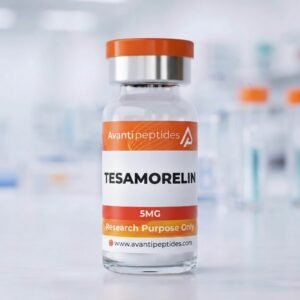 Tesamorelin 5mg lyophilised research peptide vial