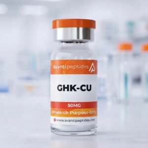GHK-Cu 50mg lyophilised research peptide vial